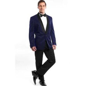 2pc Navy Tuxedo w/ Adjustable Pants by Bryan Michaels